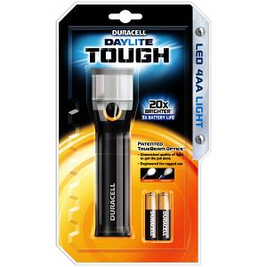Duracell ficklampa + AA-cellbatterier