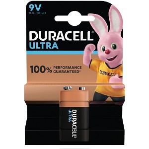 Duracell Ultra Power 9V Batteri