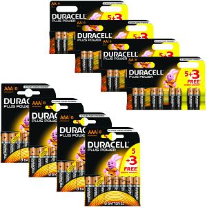 Duracell Plus Power AA & AAA 64 Pack av Batterier