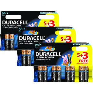 Duracell Ultra Power AA 3 Paket med 4+4
