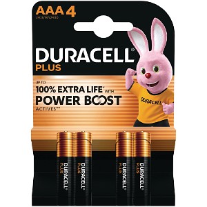 Duracell Plus Power AAA 4 Packs Batterier