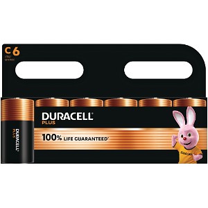 Duracell Plus Power C Size 6 Pack
