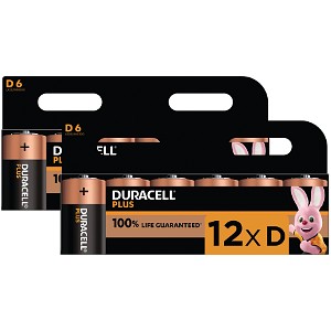 Duracell Plus Power D-storlek (12-pack)