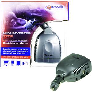 12V Bil Mini-strömomvandlare (75W)