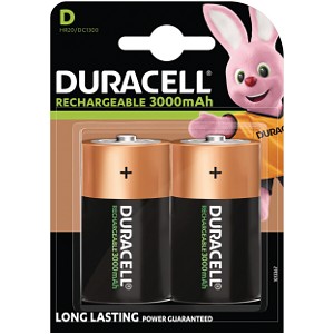 Duracell uppladdningsbara batterier, D-storlek