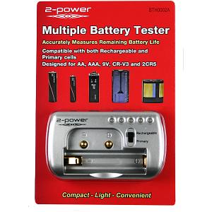 Batteri-Testare AA/AAA/9V, CR-V3, 2CR5