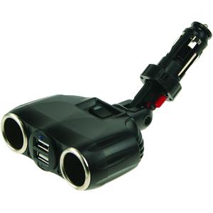 Billaddare/Splitter med USB