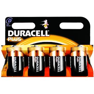 Duracell Plus D-storlek 4-pack