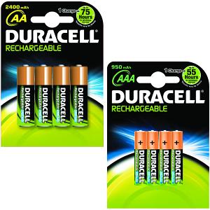 Duracell AA & AAA uppladdningsbara