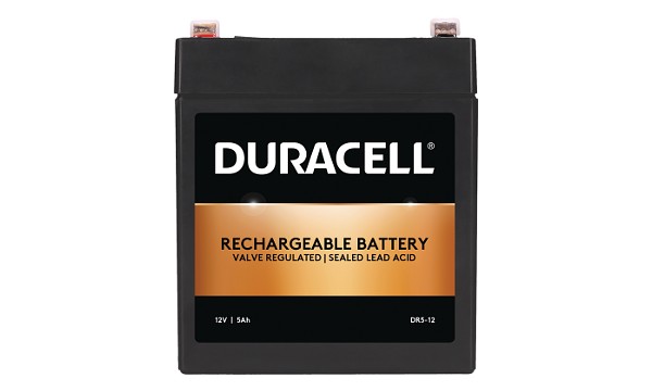 Duracell 12V 5Ah VRLA säkerhetsbatteri