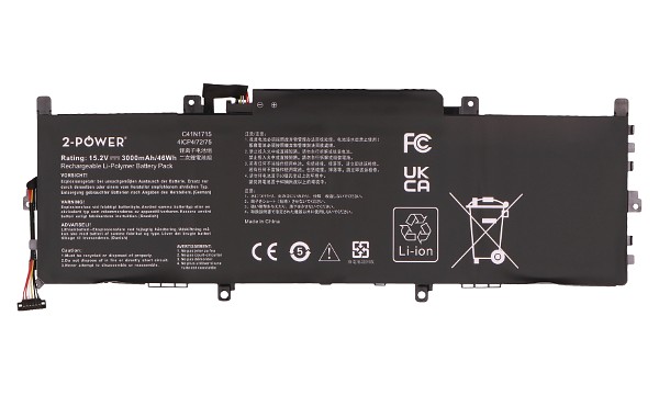 ZenBook UX331UAL-1C Batteri (4 Cells)