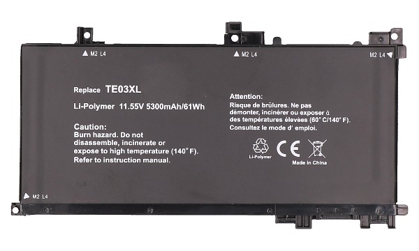 OMEN 15-ax021TX Batteri (3 Cells)