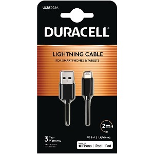 Duracell 2m USB-A till Lightning-kabel