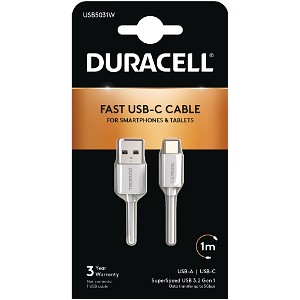 Duracell 1 meter USB-A- till USB-C-kabel