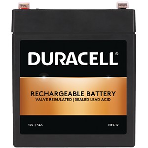 Duracell 12V 5Ah VRLA säkerhetsbatteri