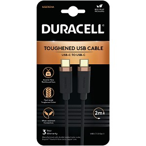 Duracell 2m snabb USB-C-kabel till USB-C-kabel