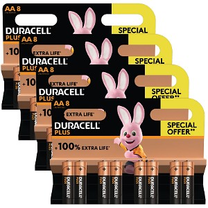 Duracell Plus 32 x AA Specialerbjudandepaket