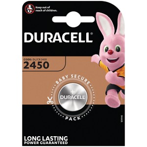 DL2450 Duracell Plus myntcellsbatteri.