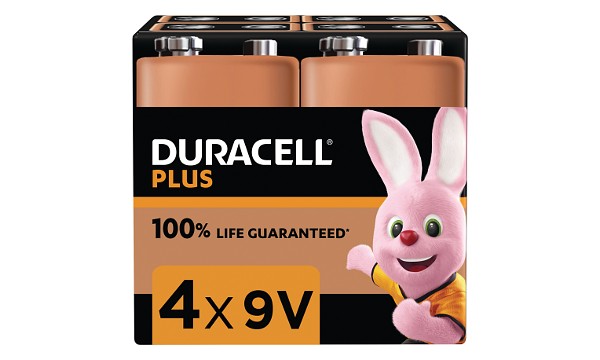 Duracell Plus Power 9v Packet Med 4
