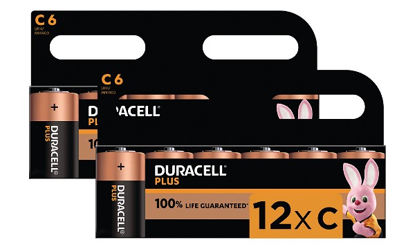 Duracell Plus Power C-storlek (12-pack)