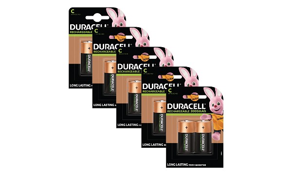 Duracell uppladdningsbara batterier, C-storlek 10 Pack