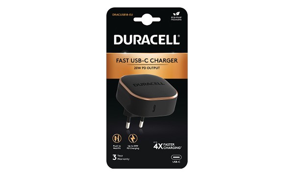Duracell 20W USB-C PD-laddare