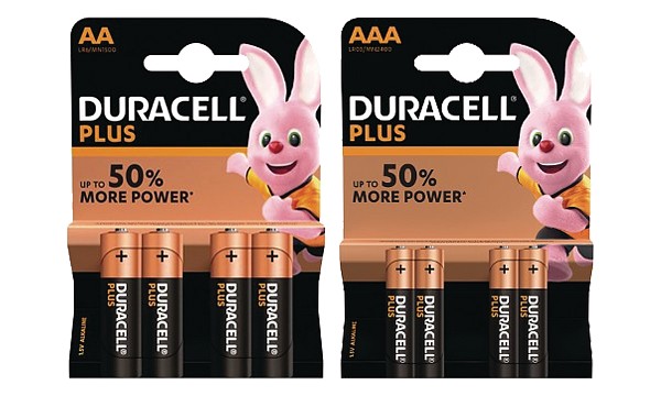 Duracell Duo 8 Pack AA + AAA