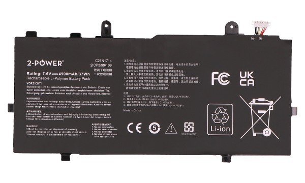 Vivobook Flip TP401CA Batteri (2 Cells)
