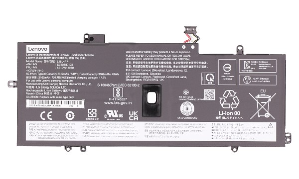 ThinkPad X1 Carbon Gen 8 Batteri (4 Cells)