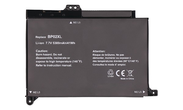Pavilion 15-au130TX Batteri (2 Cells)